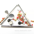 0.5mm-200mm silver coated plated steel ball